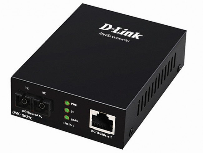 Медиаконвертер Медиаконвертер D-Link DMC-G02SC (DMC-G02SC/A1A) — для бизнеса и офиса