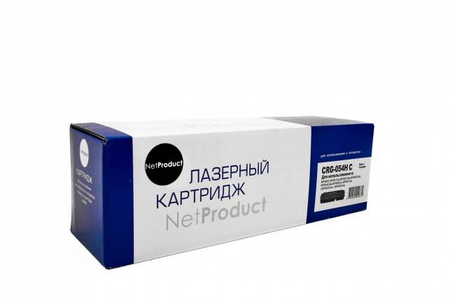 Картридж NetProduct (N-№054H C) для Canon i-SENSYS LBP621Cw/622/623/ imageCLASS MF642Cdw, C, 2,3K — для бизнеса и офиса