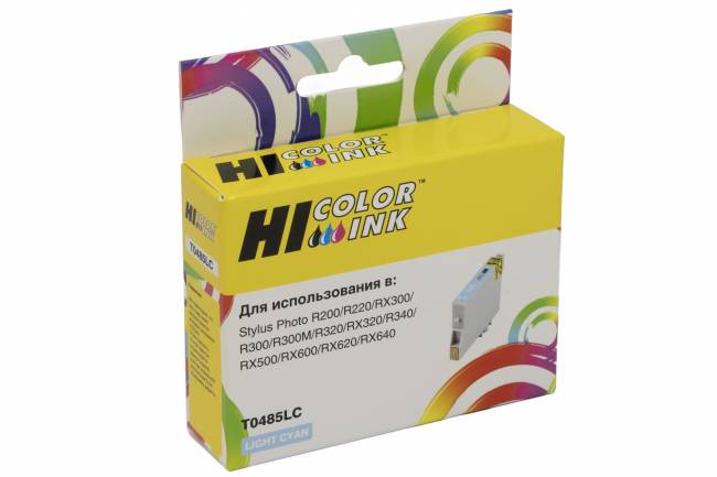 Картридж Hi-Black (HB-T0485) для Epson Stylus Photo R200/R300/RX500/RX600, LC — для бизнеса и офиса