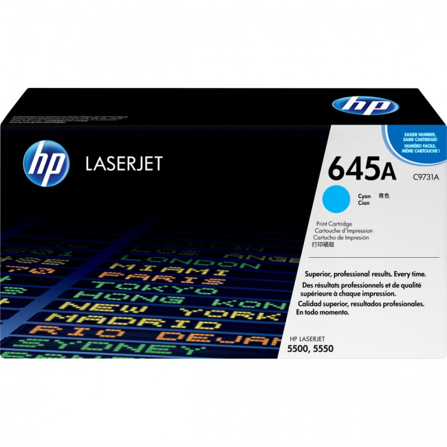 Тонер-картридж HP 645A Cyan Color LaserJet Print Cartridge (C9731A) — для бизнеса и офиса