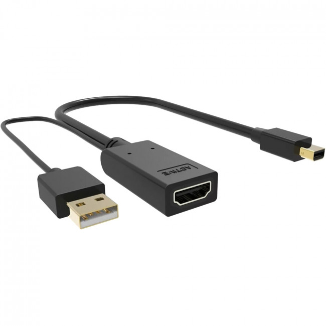 Кабель-переходник HDMI(F) +USB---> miniDP(M) 0.15m  4K*30Hz VCOM<CG497-0.15> Кабель-переходник VCOM HDMI F/Mini DisplayPort M (CG497-0.15M) — для бизнеса и офиса