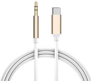 Кабель аудио TypeC - AUX jack 3,5mm, ультрагибкий, белый, золотой, GCR-52325 Greenconnect USB 3.2 Type-C (m) - mini jack 3.5 mm (m)