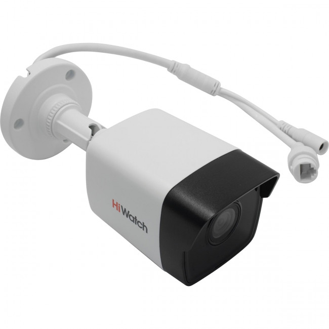 4Мп уличная цилиндрическая IP-камера с EXIR-подсветкой до 30м, 1/3'' Progressive Scan CMOS матрица Камера видеонаблюдения IP уличная HIWATCH DS-I400(C) (2.8 mm) — для бизнеса и офиса