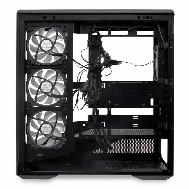 Корпус без блока питания HSPD F711-TGBK- ARGB — для бизнеса и офиса