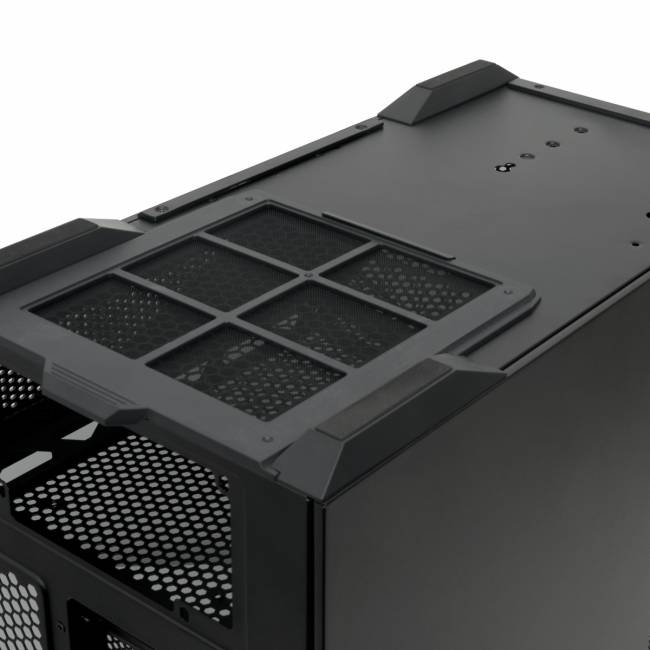 Корпус без блока питания HSPD F711-TGBK- ARGB — для бизнеса и офиса