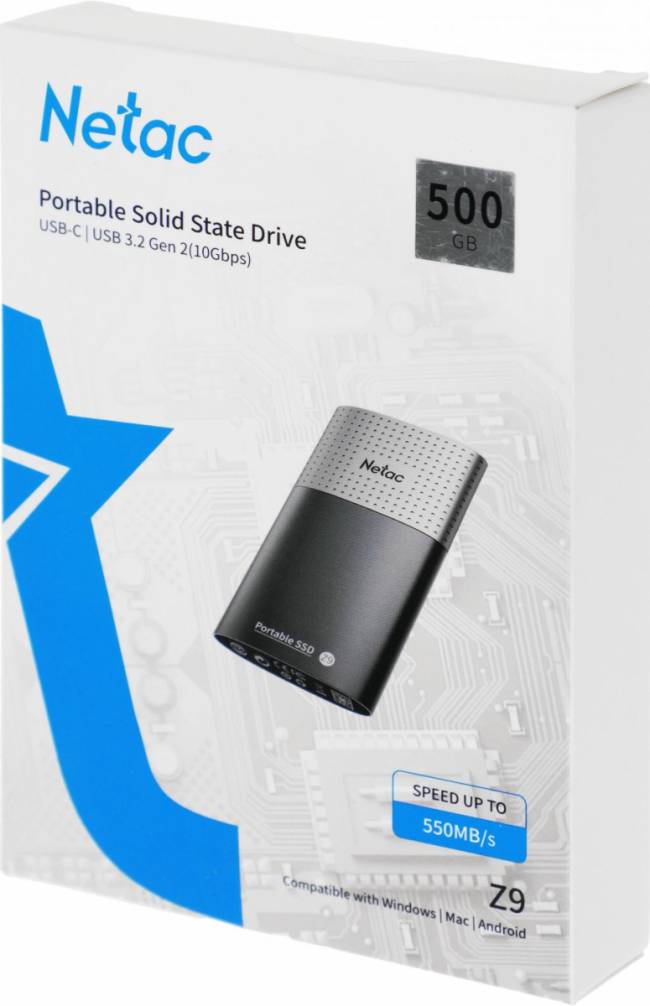 Накопитель SSD Netac NT01Z9-500G-32BK — для бизнеса и офиса