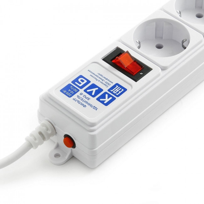 Фильтр-удлинитель Power Cube B 5.0 м 5 розеток (белый) 10А/2,2кВт Power Cube B (5 м, 5 розеток) — для бизнеса и офиса