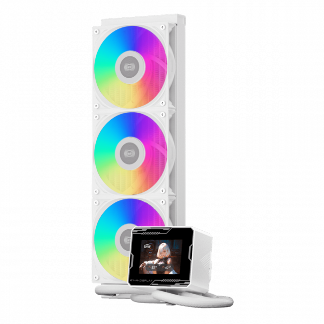 Система охлаждения PCCooler GT360M ARGB Display WH — для бизнеса и офиса