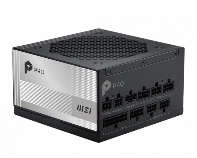 Блок питания ПК MSI PRO A850PL PCIE5 306-7ZPLY11-HD8 — для бизнеса и офиса Блок питания ПК MSI PRO A850PL PCIE5 306-7ZPLY11-HD8 — для бизнеса и офиса