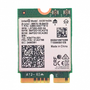 Плата сетевого контроллера Intel Wi-Fi 6 AX201