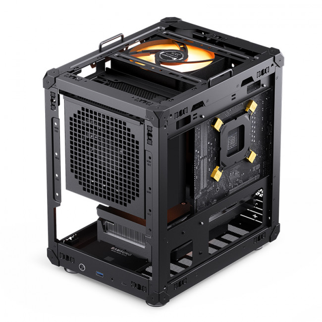 Корпус без блока питания JONSBO C6-ITX Black ITX — для бизнеса и офиса
