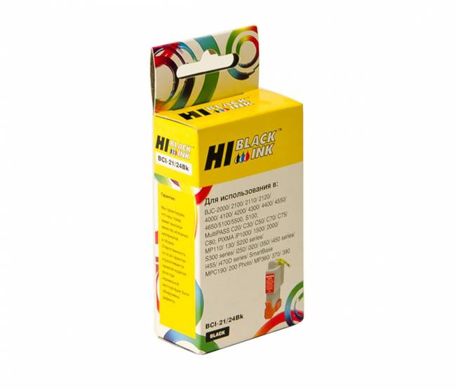 Картридж Hi-Black (HB-BCI-21/BCI-24Bk) для Canon PIXMA iP1000/1500/2000, Bk — для бизнеса и офиса