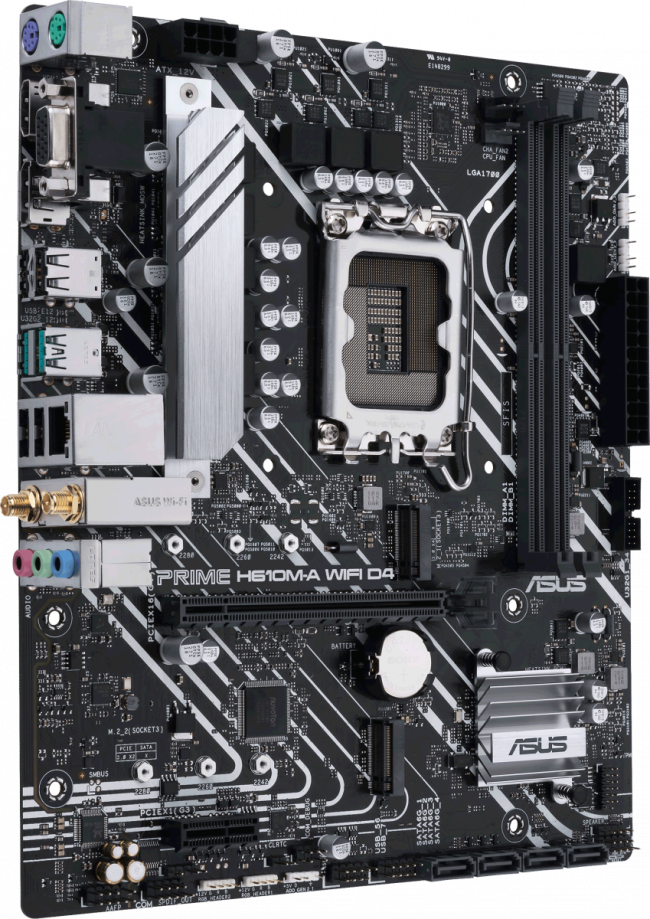 Материнская плата ASUS PRIME H610M-A WIFI D4 — для бизнеса и офиса