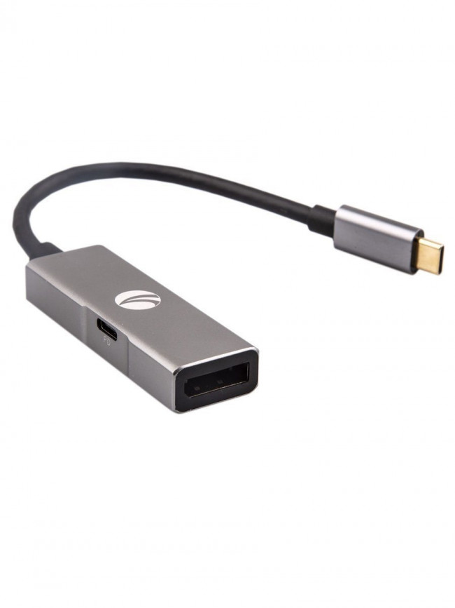 Aдаптер USB 3.1 Type-Cm --> DP(f) , 4K@60Hz, PD charging, Aluminum Shell, VCOM <CU453> VCOM USB 3.2 Type-C (m) - DisplayPort (f) — для бизнеса и офиса