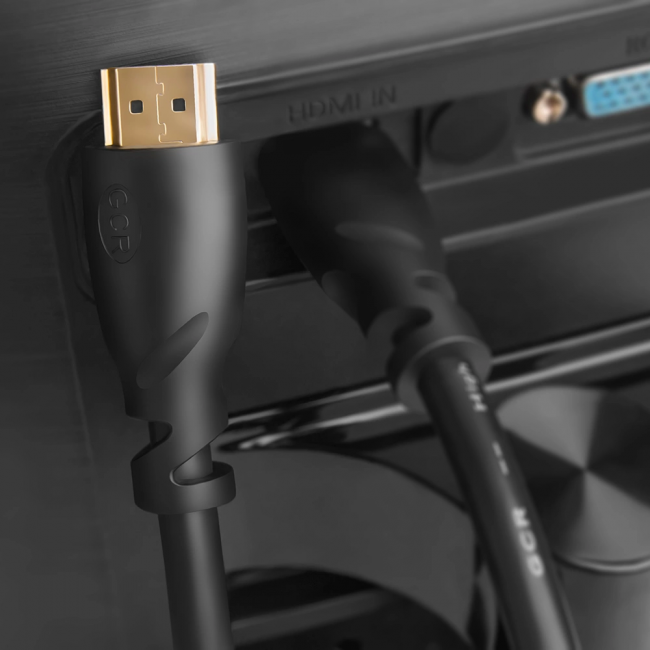Greenconnect Кабель Premium 1.0m HDMI версия 2.0, HDR Ultra HD 4K60 Hz/ 5K30Hz, 3D, Ethernet 18.0 Гбит/с, OD8.0mm, 28/26 AWG, черный, GCR-50541 Greenconnect HDMI (m)- HDMI (m) 1м — для бизнеса и офиса