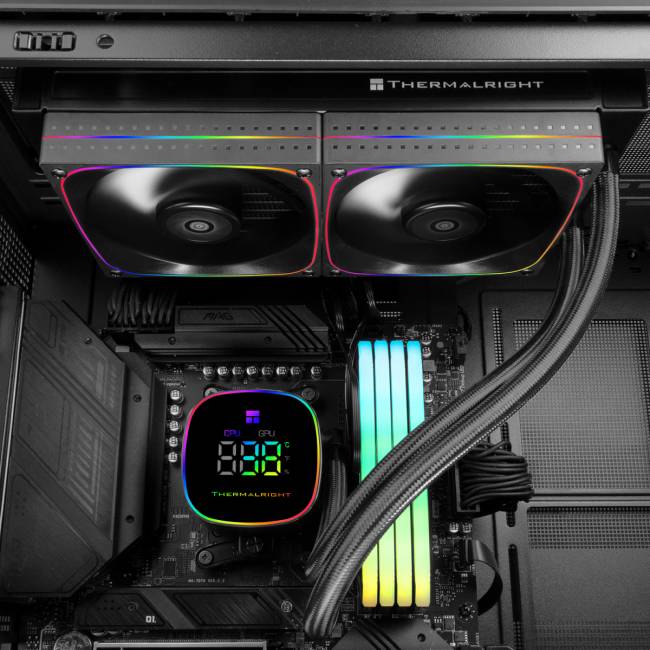 Система жидкостного охлаждения Thermalright Frozen Horizon 240 Digital Black — для бизнеса и офиса Система жидкостного охлаждения Thermalright Frozen Horizon 240 Digital Black — для бизнеса и офиса