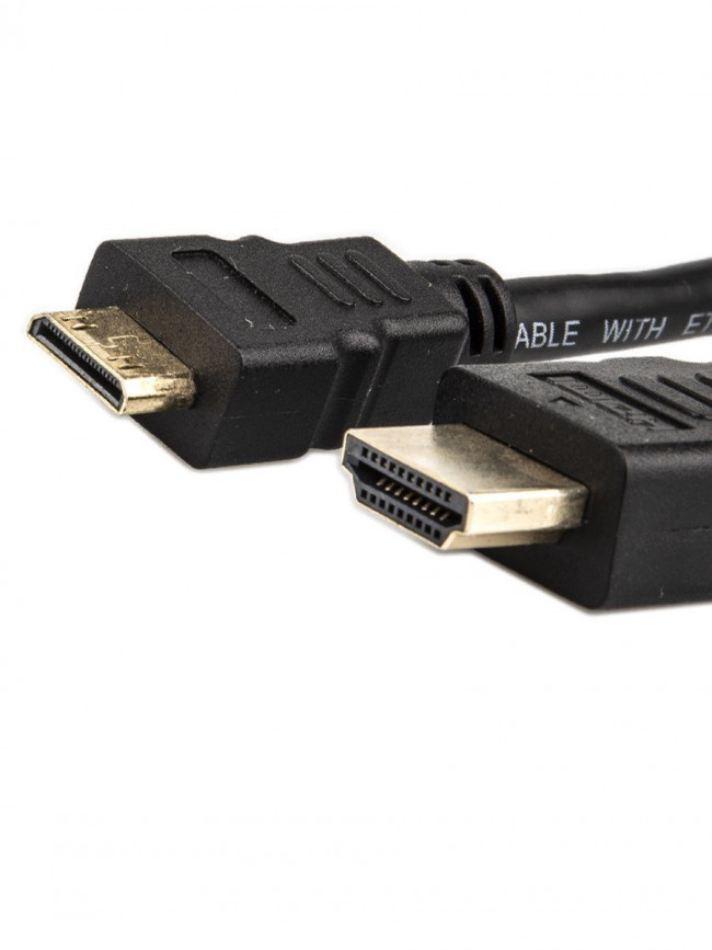 Кабель HDMI-19M --- MiniHDMI-19M ver 2.0+3D/Ethernet,1m Telecom <TCG205-1M> Telecom HDMI (m) - mini-HDMI (m) 1м