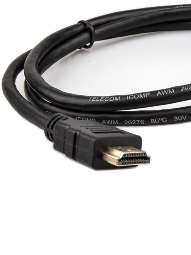Кабель HDMI-19M --- MiniHDMI-19M ver 2.0+3D/Ethernet,1m Telecom <TCG205-1M> Telecom HDMI (m) - mini-HDMI (m) 1м