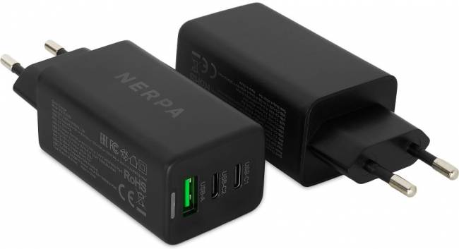 Сетевое зарядное устройство 220В NERPA PD333CBX 65W — для бизнеса и офиса Сетевое зарядное устройство 220В NERPA PD333CBX 65W — для бизнеса и офиса