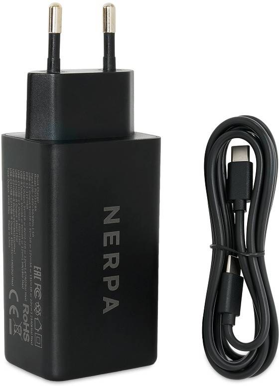 Сетевое зарядное устройство 220В NERPA PD333CBX 65W — для бизнеса и офиса Сетевое зарядное устройство 220В NERPA PD333CBX 65W — для бизнеса и офиса