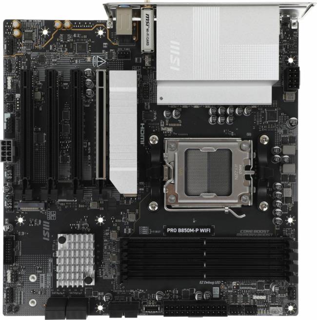 Материнская плата MSI PRO B850M-P WIFI — для бизнеса и офиса