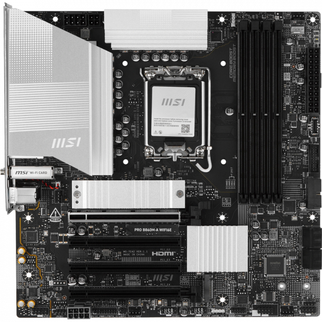 Материнская плата MSI PRO B860M-A WIFI6E — для бизнеса и офиса