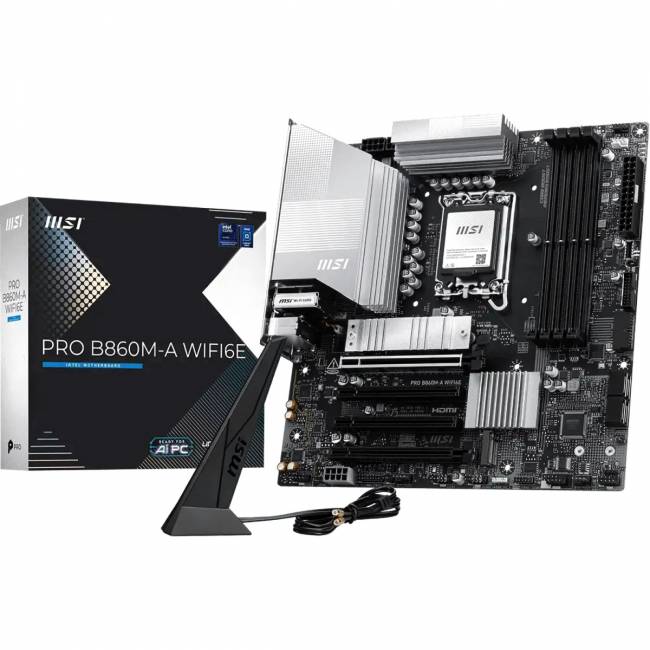 Материнская плата MSI PRO B860M-A WIFI6E — для бизнеса и офиса