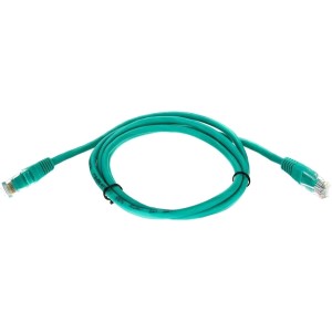 Патчкорд литой "Telecom" UTP кат.5е 1,5м зеленый VCOM NA102-G-1.5M