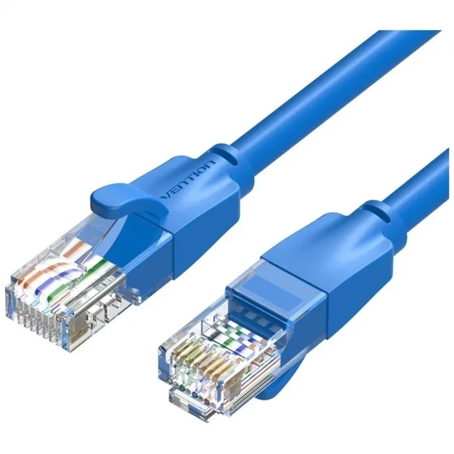 Патч-корд Vention прямой UTP cat.6, RJ45 - 5м. Синий Vention IBELJ