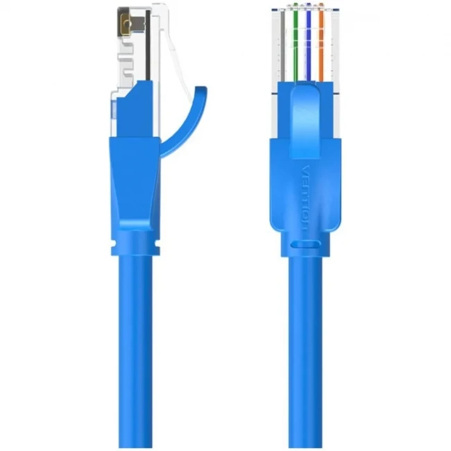 Патч-корд Vention прямой UTP cat.6, RJ45 - 5м. Синий Vention IBELJ
