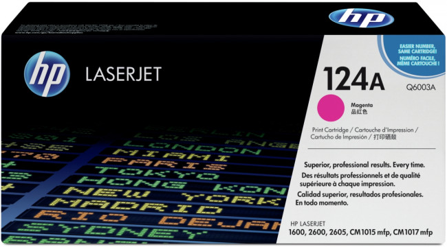 Тонер-картридж HP 124A Magenta Original LaserJet Print Cartridge (Q6003A) — для бизнеса и офиса