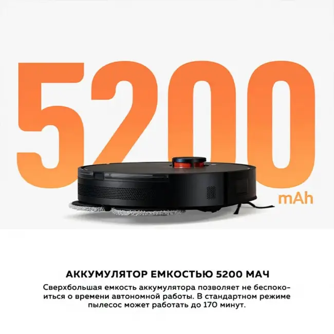 Робот-пылесос Xiaomi Robot Vacuum S20+ (черный) EU Моющий робот-пылесос Xiaomi Robot Vacuum S20+, черный — для бизнеса и офиса