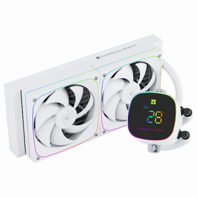 Система жидкостного охлаждения Thermalright Frozen Horizon 240 Digital White — для бизнеса и офиса Система жидкостного охлаждения Thermalright Frozen Horizon 240 Digital White — для бизнеса и офиса