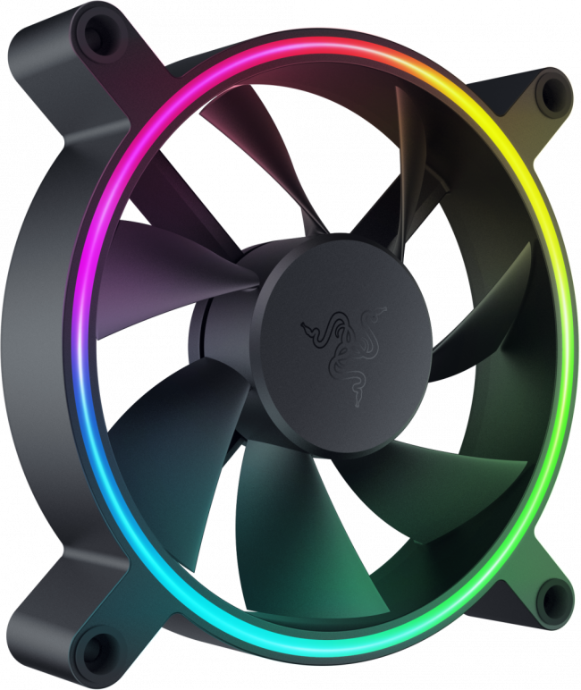 Кулер Razer Kunai Chroma RGB 120MM LED PWM Performance Fan - 3 Fans - FRML Packaging Razer Kunai Chroma - 120mm - 3 Fans — для бизнеса и офиса