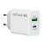 Сетевое З/У Сетевое З/У GoPower GPQC08 1USB+1Type-C 20W QC3.0 белый — для бизнеса и офиса