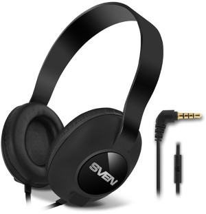Мультимедийные стереонаушники с микрофоном SVEN AP-310M, черный Sven AP-310M