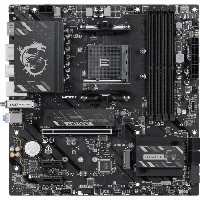 Материнская плата MSI B550M GAMING PLUS WIFI6E — для бизнеса и офиса Материнская плата MSI B550M GAMING PLUS WIFI6E — для бизнеса и офиса