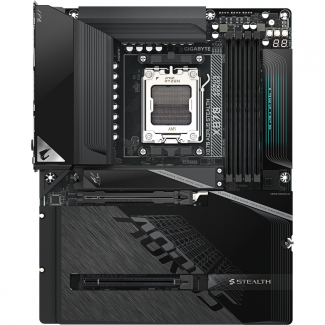 Материнская плата Gigabyte X870 AORUS STEALTH — для бизнеса и офиса Материнская плата Gigabyte X870 AORUS STEALTH — для бизнеса и офиса