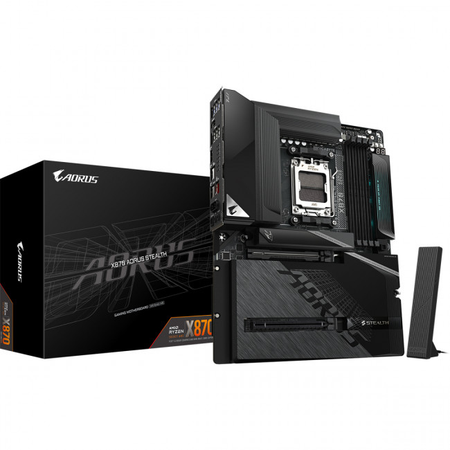 Материнская плата Gigabyte X870 AORUS STEALTH — для бизнеса и офиса Материнская плата Gigabyte X870 AORUS STEALTH — для бизнеса и офиса