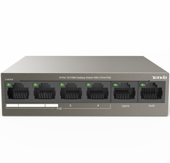 Коммутатор Tenda TEF1106P-4-63W — для бизнеса и офиса