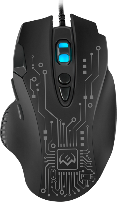 Игровая мышь SVEN RX-G715 (7+1кл., бесш. кл., 1200-3200 DPI, SoftTouch, подсветка, игров. упак) Sven RX-G715 — для бизнеса и офиса
