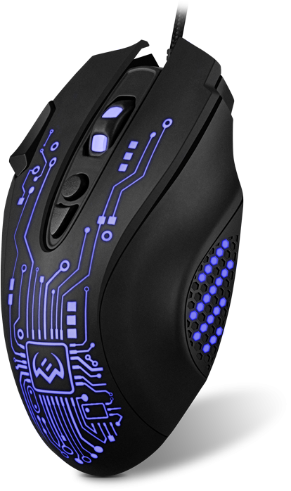 Игровая мышь SVEN RX-G715 (7+1кл., бесш. кл., 1200-3200 DPI, SoftTouch, подсветка, игров. упак) Sven RX-G715 — для бизнеса и офиса