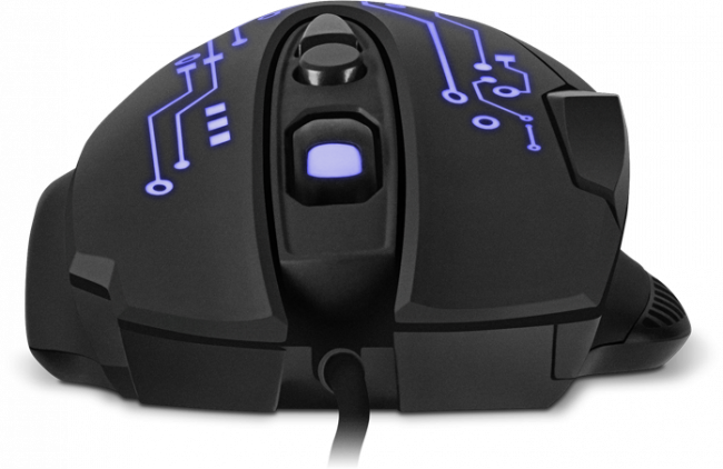 Игровая мышь SVEN RX-G715 (7+1кл., бесш. кл., 1200-3200 DPI, SoftTouch, подсветка, игров. упак) Sven RX-G715 — для бизнеса и офиса
