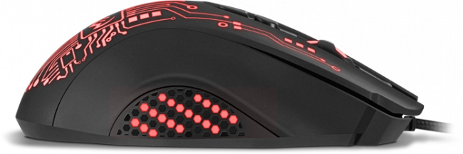 Игровая мышь SVEN RX-G715 (7+1кл., бесш. кл., 1200-3200 DPI, SoftTouch, подсветка, игров. упак) Sven RX-G715 — для бизнеса и офиса