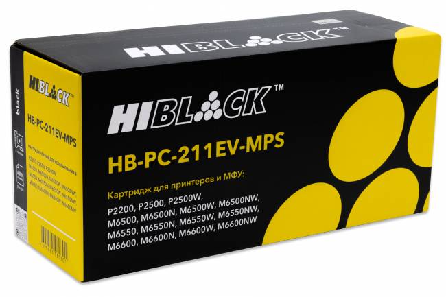 Картридж Hi-Black (HB-PC-211EV-MPS) для Pantum P2200/P2207/P2507/P2500W/M6500/6550/6607, 6K — для бизнеса и офиса