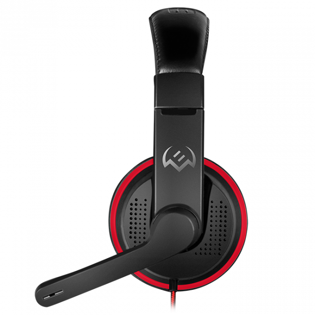 Игровые наушники с микрофоном SVEN AP-G112MV, черный-красный Sven SV-020859 — для бизнеса и офиса