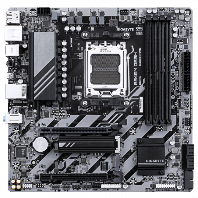 Материнская плата GIGABYTE B840M DS3H — для бизнеса и офиса