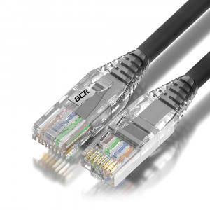 GCR Патч-корд 3.0m UTP кат.6, серый, коннектор ABS, 24 AWG, ethernet high speed 10 Гбит/с, RJ45, T568B, GCR-55428 Greenconnect GCR-55428