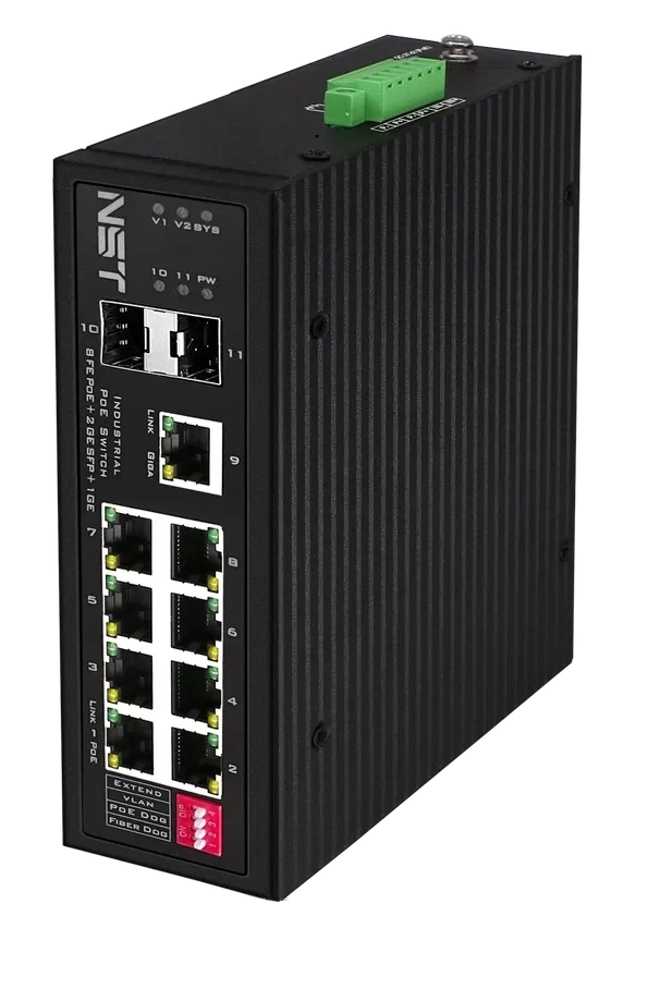 Промышленный PoE коммутатор Gigabit Ethernet NST NS-SW-8F3G-P/I