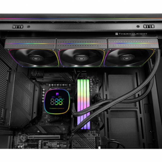 Система жидкостного охлаждения Thermalright Frozen Horizon 360 Digital Black — для бизнеса и офиса Система жидкостного охлаждения Thermalright Frozen Horizon 360 Digital Black — для бизнеса и офиса